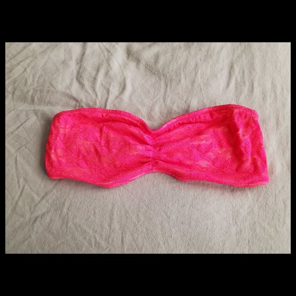 NWOT VS PINK Lacy Bandeau - Picture 2 of 5